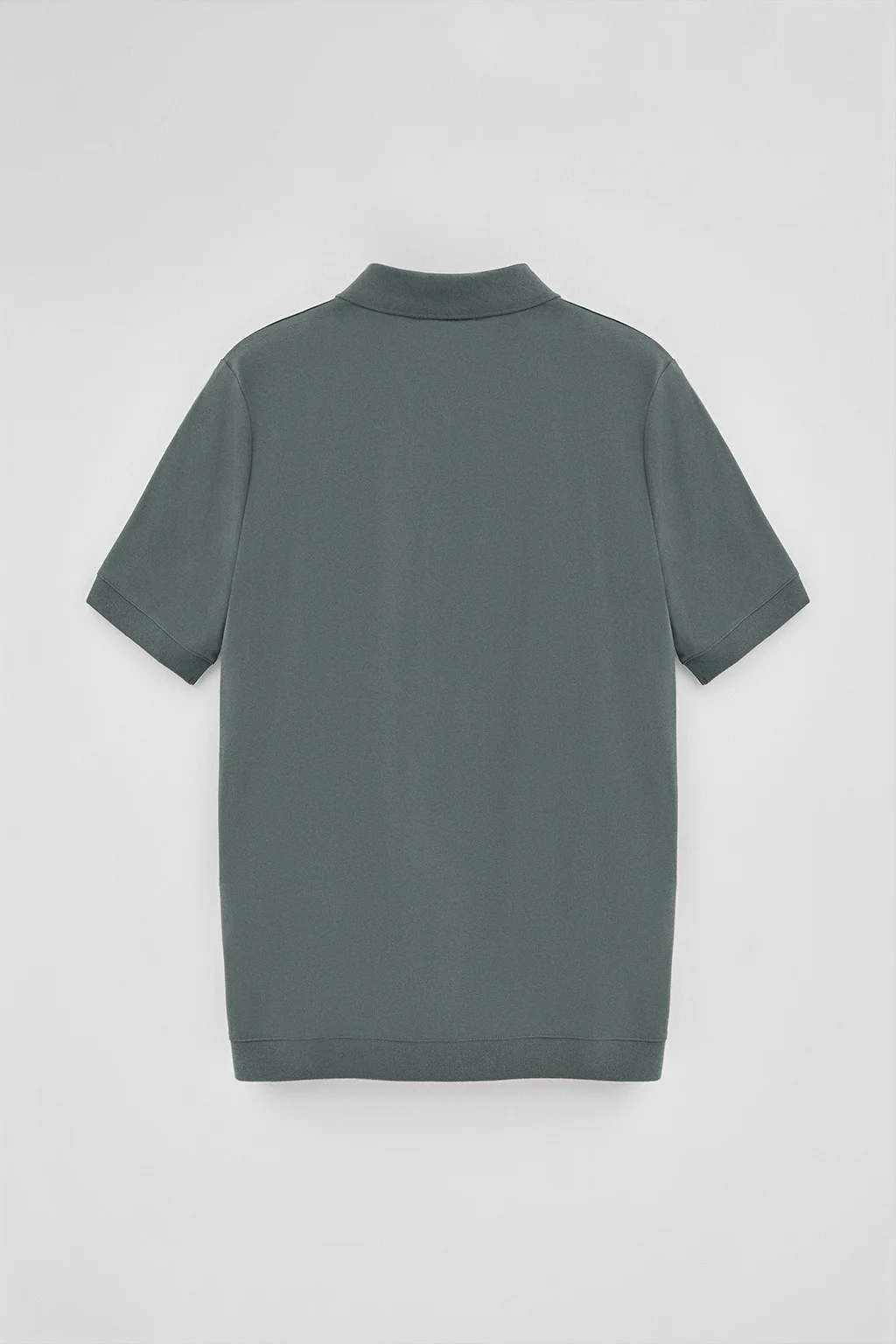 Polo gris piedra Esko con cremallera y monograma bordado - Image 10