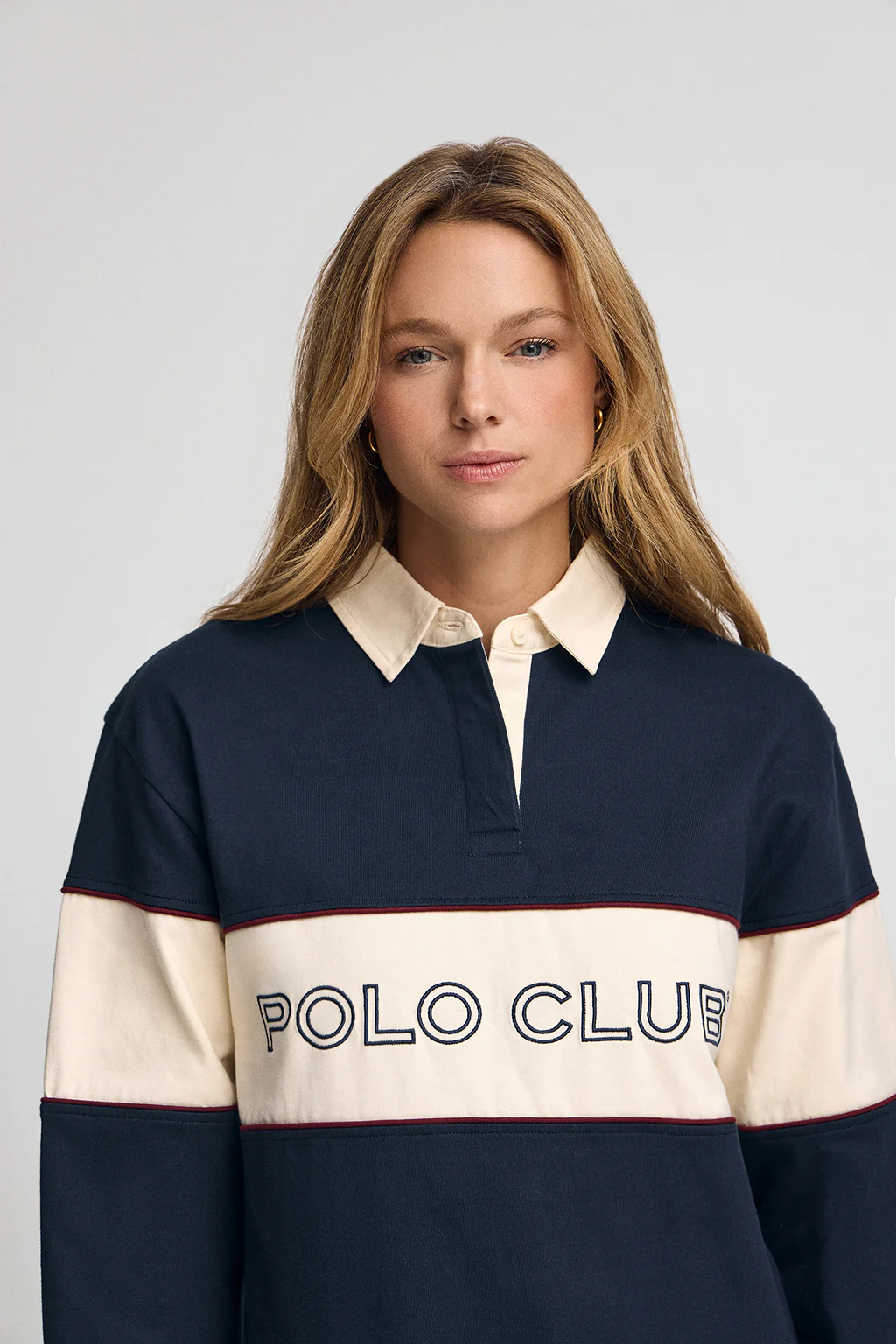 Polo Lis azul marino con bordado Polo Club - Image 3
