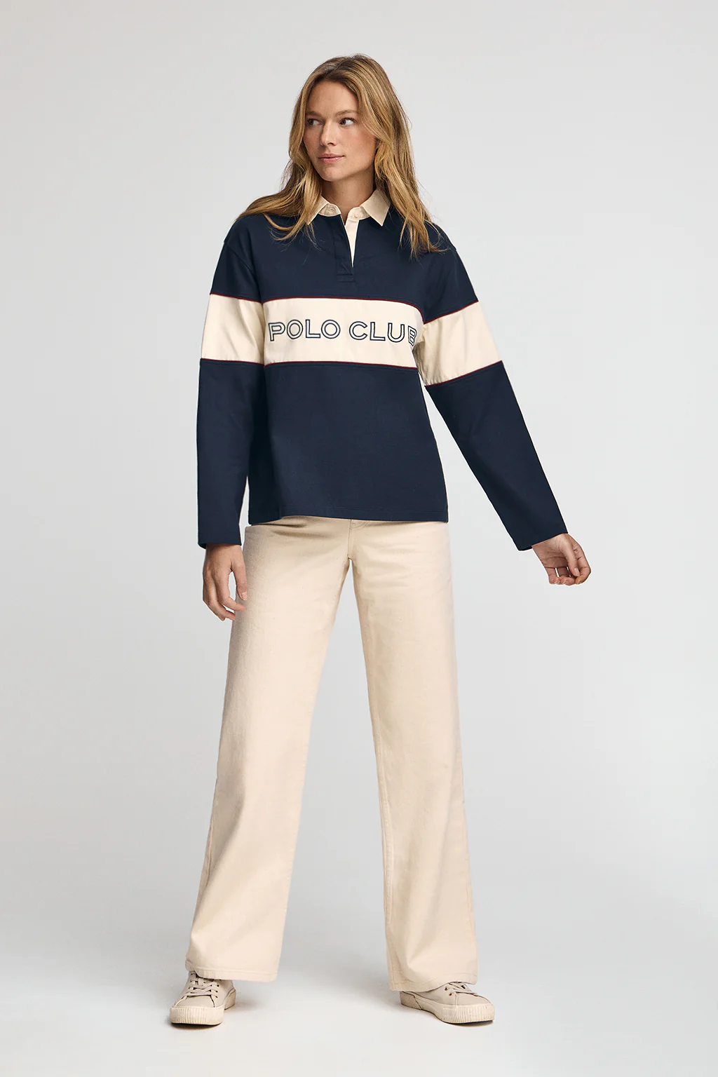 Polo Lis azul marino con bordado Polo Club - Image 4