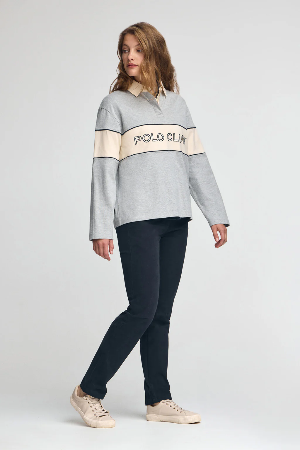 Polo Lis gris con bordado Polo Club - Image 4