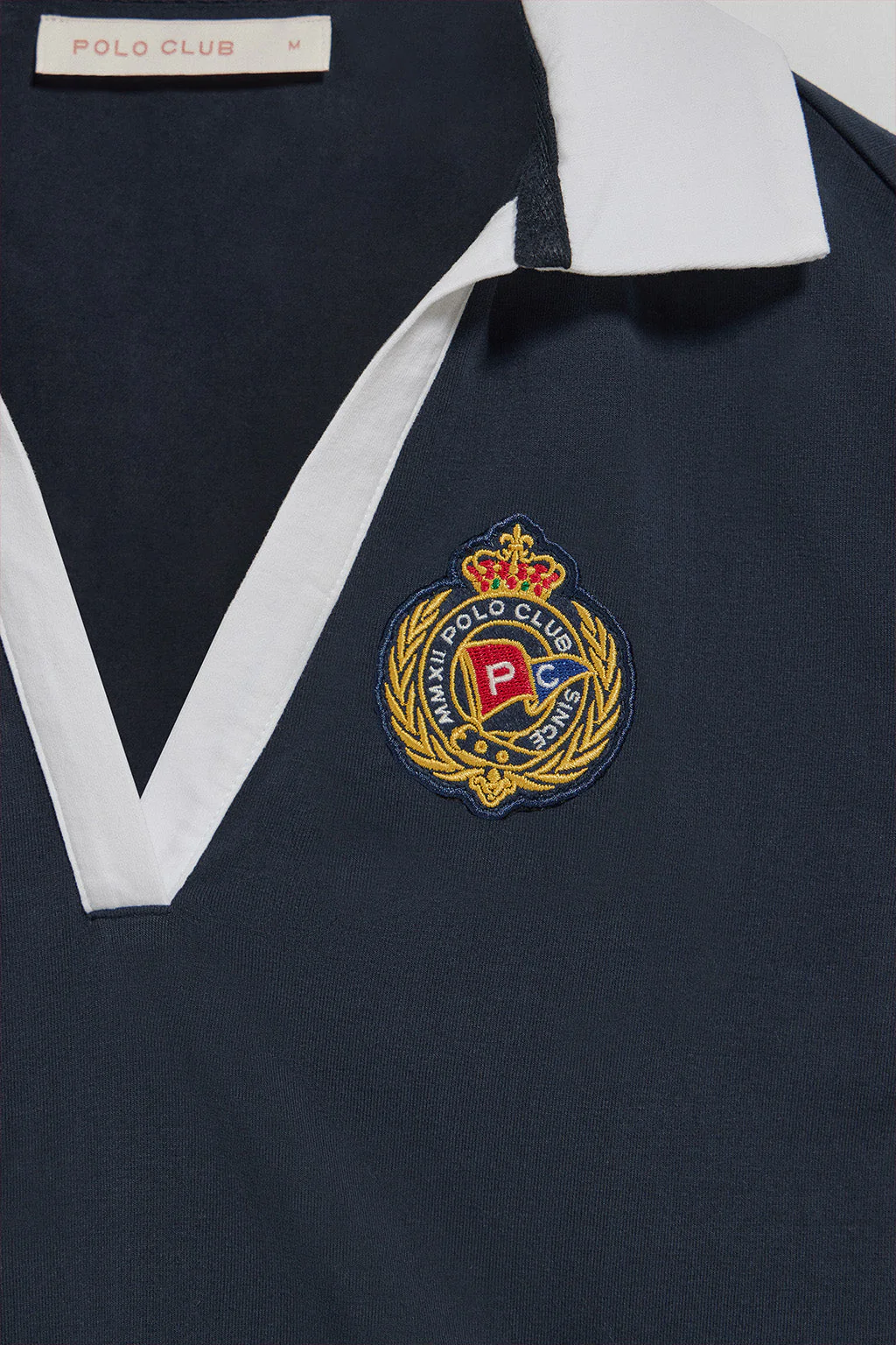 Polo Nautic sin botones azul marino con detalle naútico en el pecho - Image 10