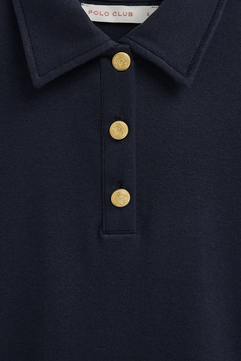 Polo azul marino con botones náuticos Polo Club - Image 7