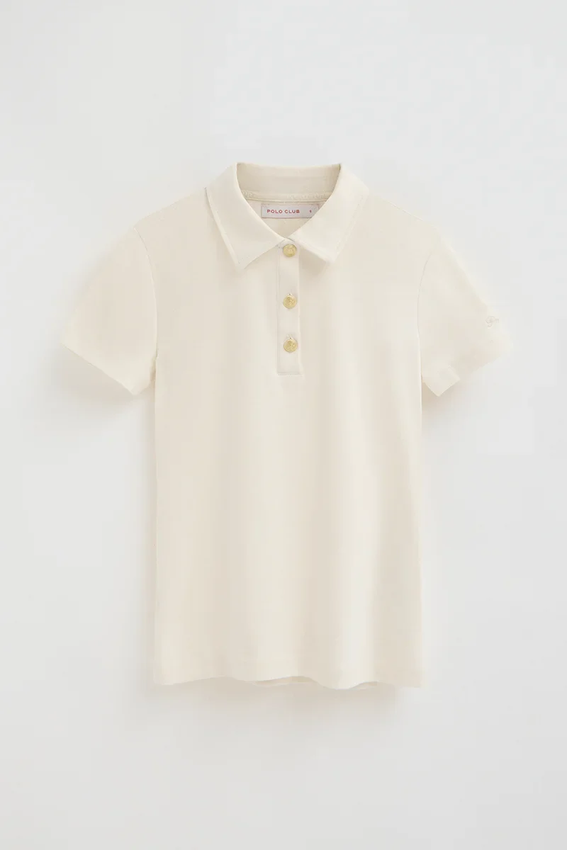 Polo color crudo con botones náuticos Polo Club - Image 10