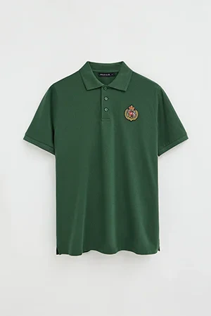 Polo verde botella de corte regular con parche náutico Polo Club - Image 10