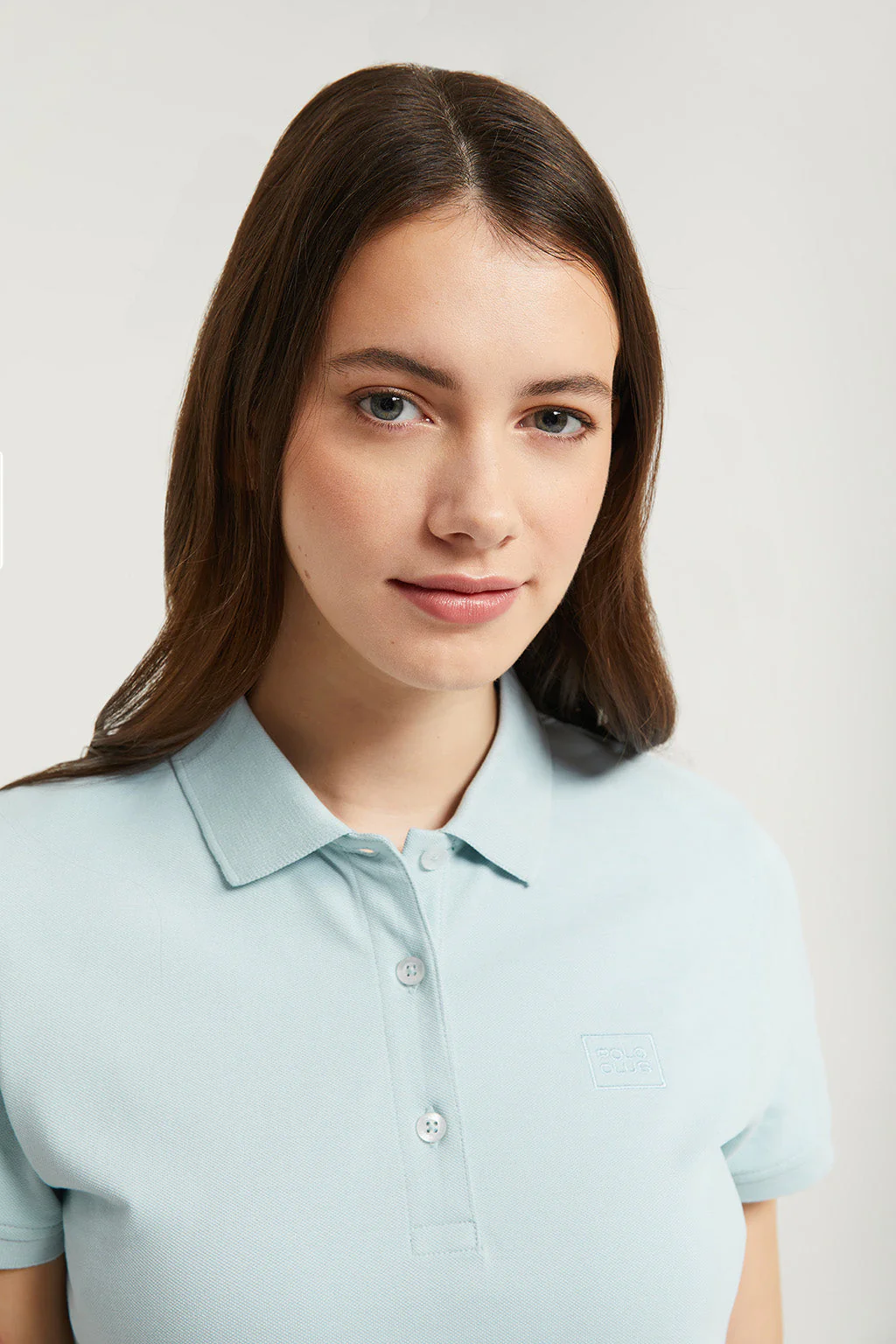 Polo de manga corta piqué azul celeste con logo Polo Club - Image 4