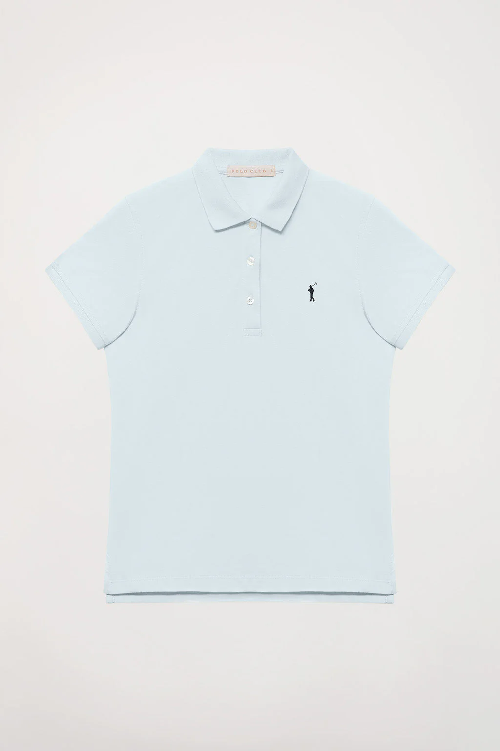 Polo de manga corta piqué azul cielo con logo Rigby Go - Image 7