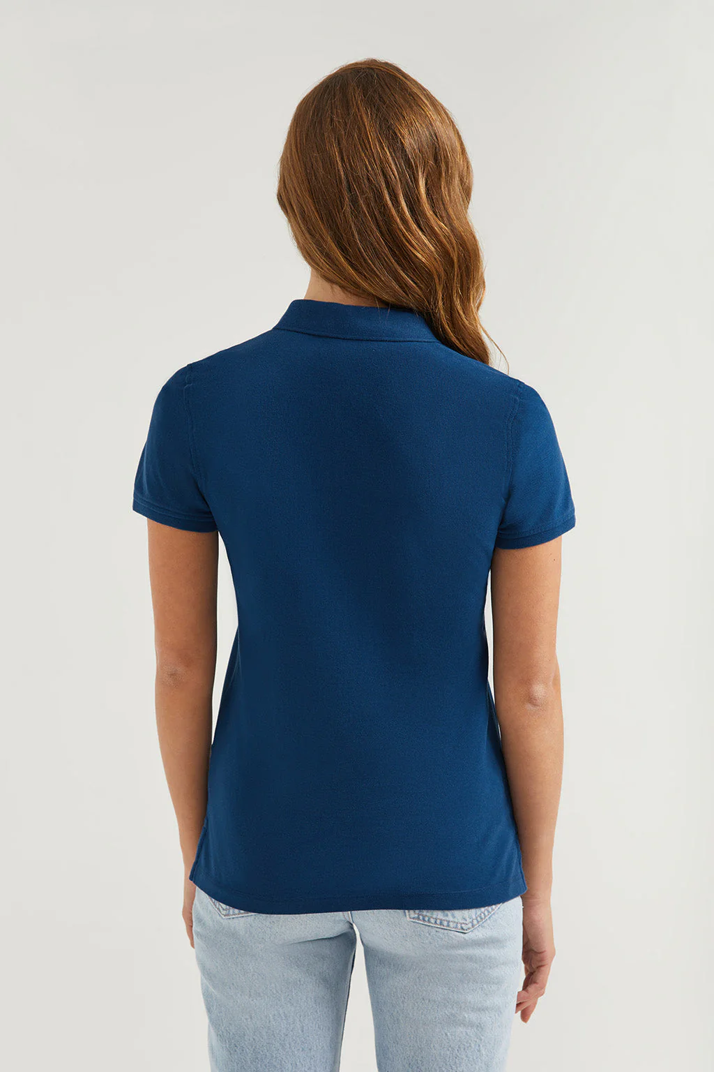 Polo de manga corta piqué azul índigo con logo Rigby Go - Image 6