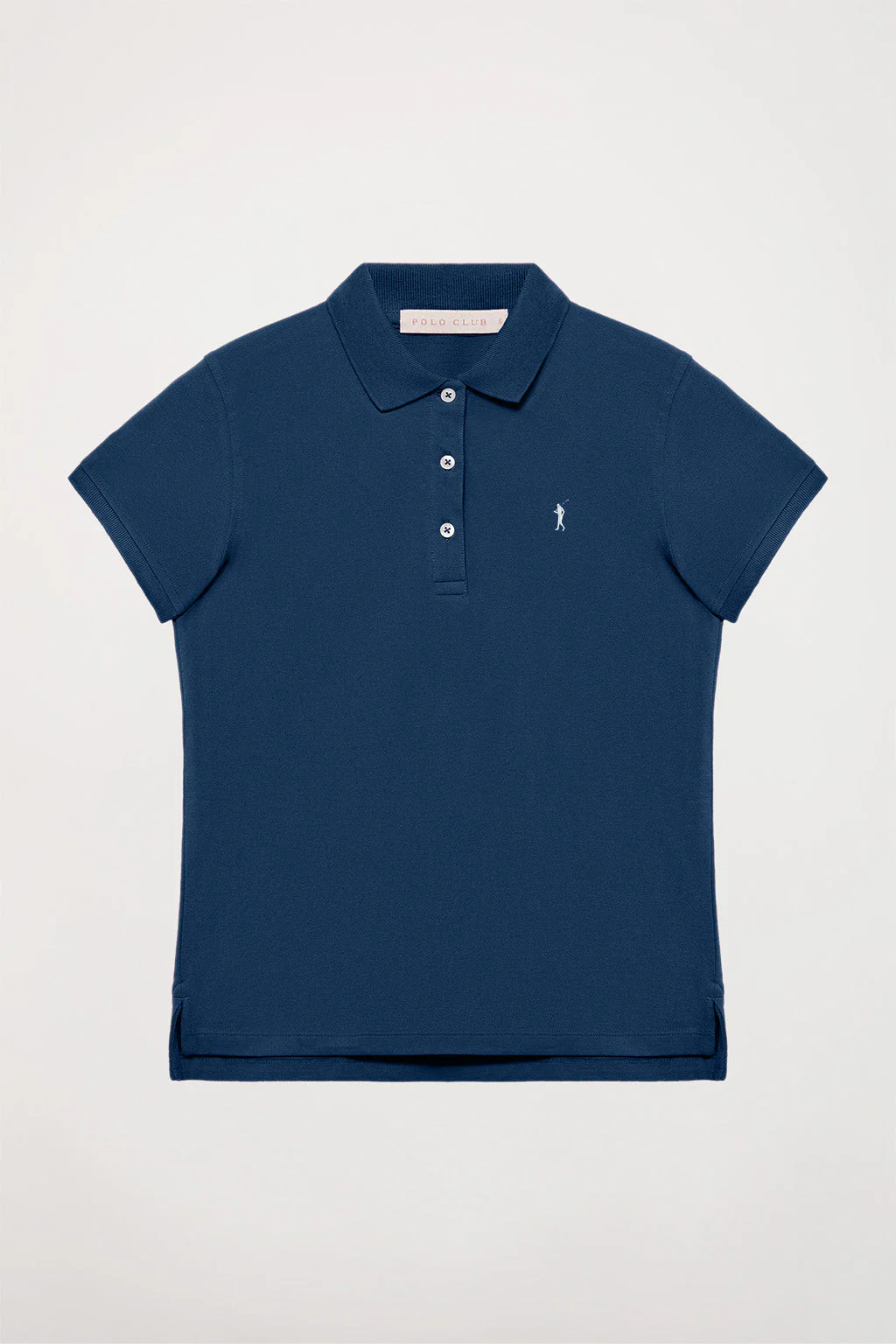 Polo de manga corta piqué azul índigo con logo Rigby Go - Image 8