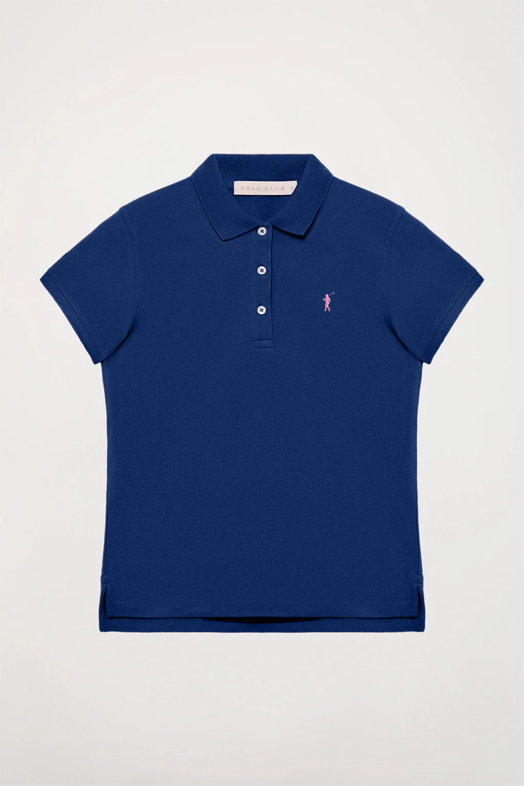 Polo de manga corta piqué azul royal con logo Rigby Go - Image 8