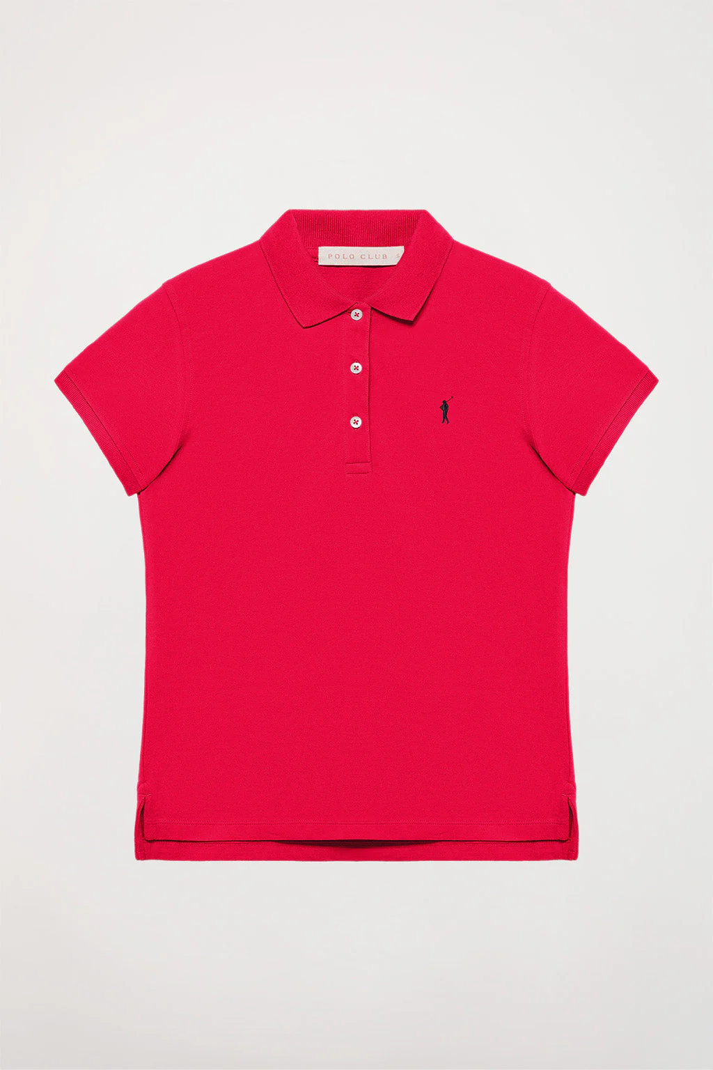 Polo de manga corta piqué fucsia con logo Rigby Go - Image 7