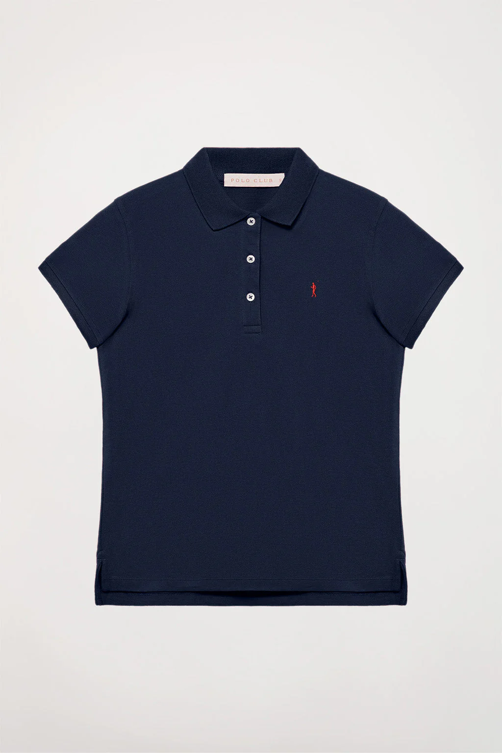 Polo de manga corta piqué azul marino con logo Rigby Go - Image 6