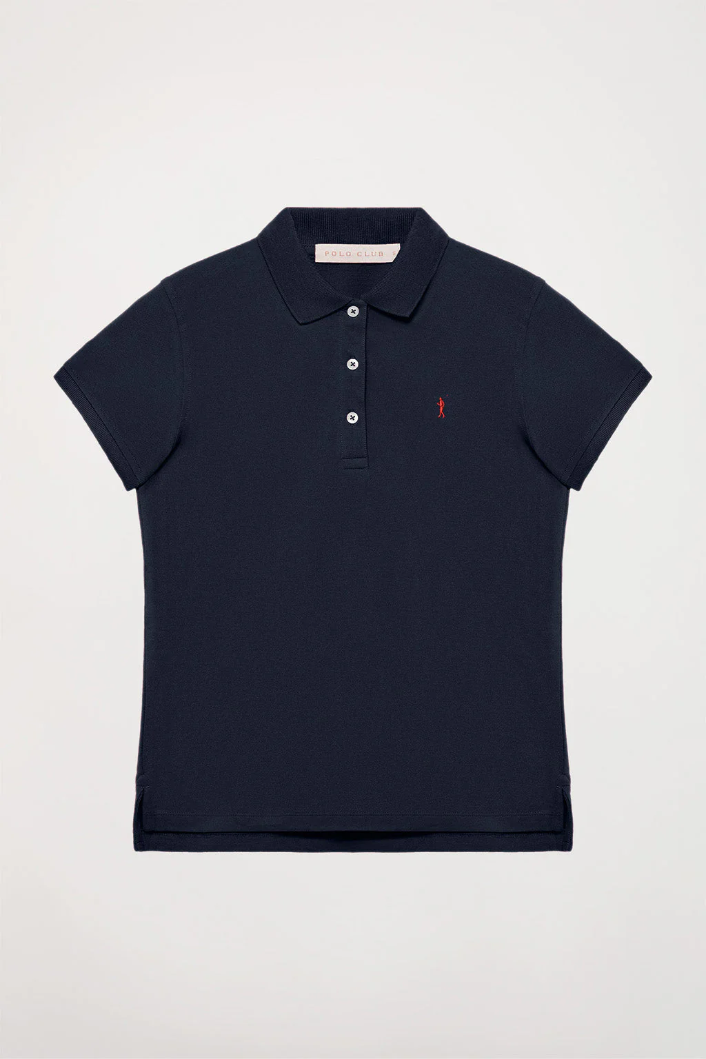 Polo de manga corta piqué azul marino con logo Rigby Go - Image 8