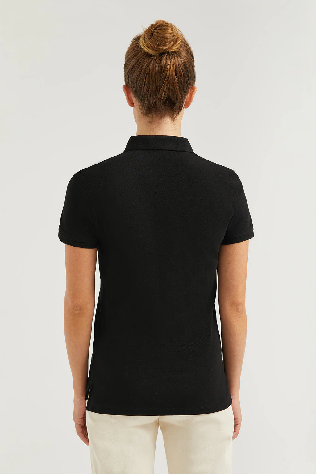 Polo de manga corta piqué negro con logo Rigby Go - Image 6