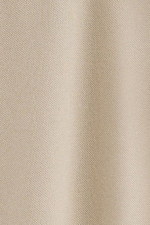 Polo beige de algodón y lino con dos botones y monograma bordado - Image 9