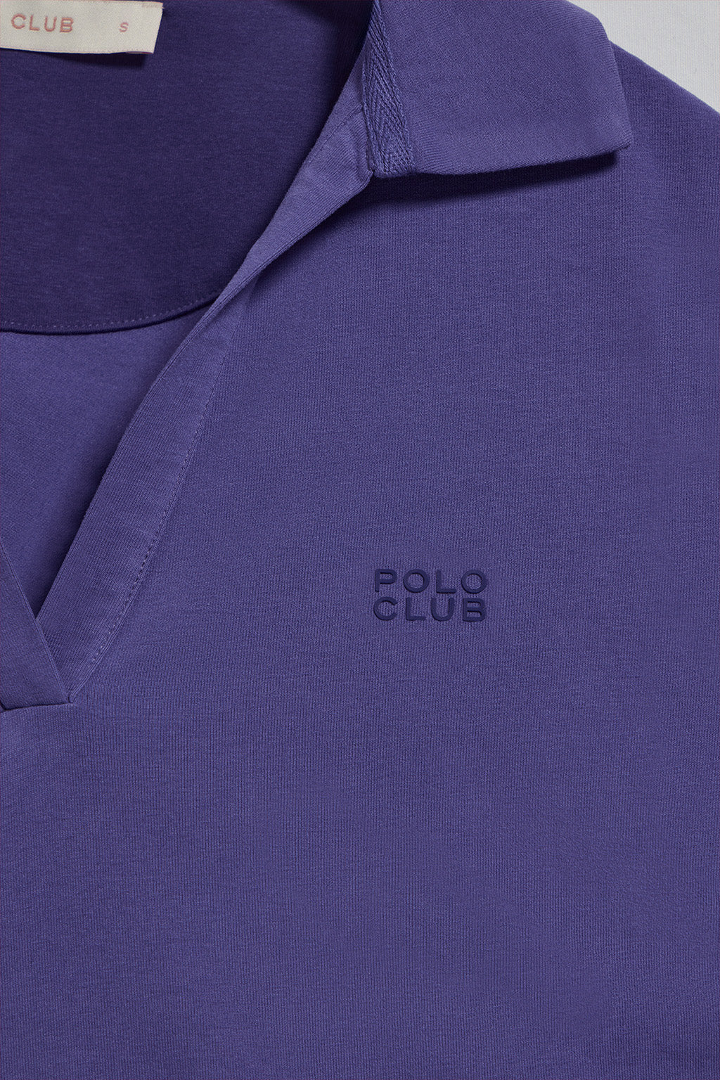 Polo Pedraza sin botones azul océano con logo engomado Polo Club - Image 6