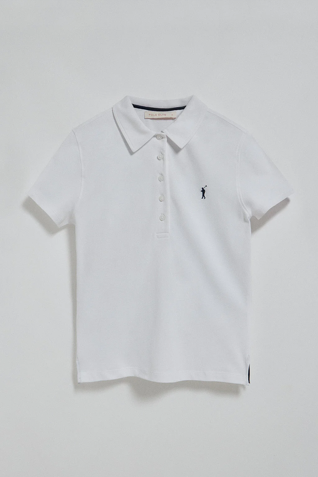 Polo Pereira blanco de cinco botones con bordado Rigby Go - Image 5