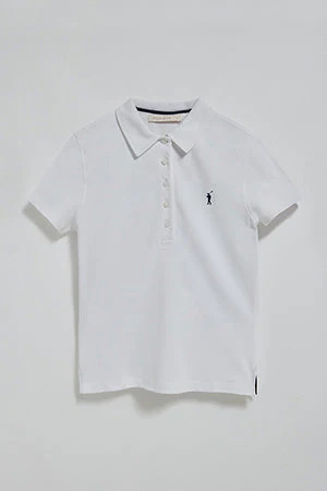 Polo Pereira blanco de cinco botones con bordado Rigby Go - Image 9