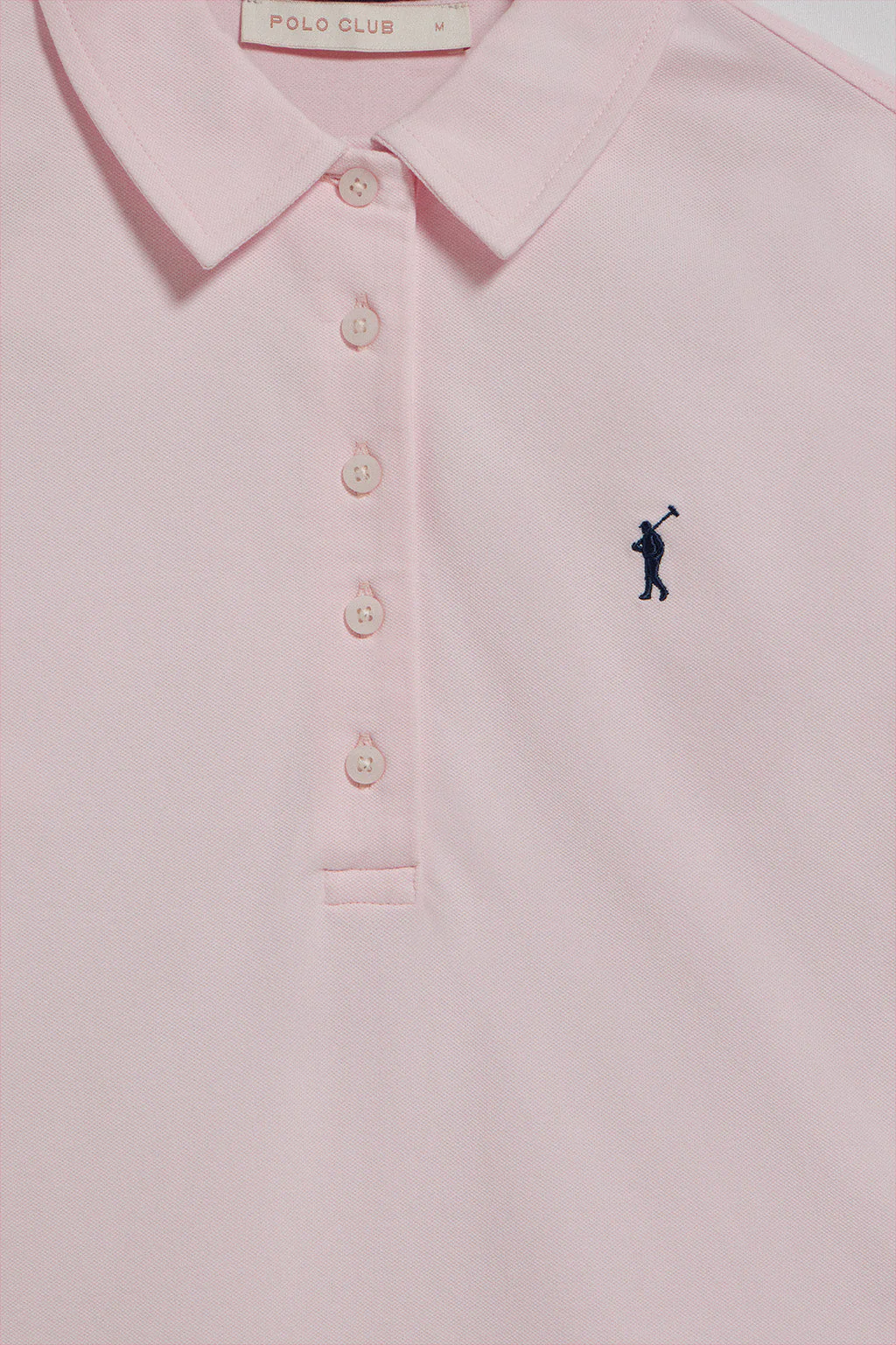 Polo Pereira rosa de cinco botones con bordado Rigby Go - Image 6