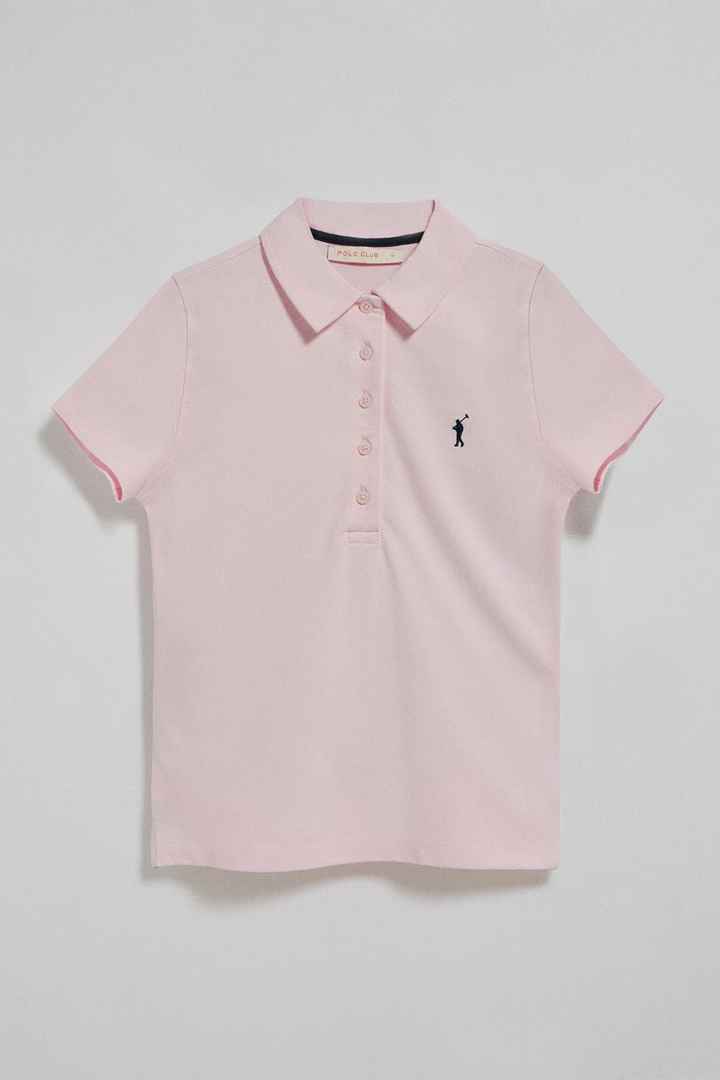 Polo Pereira rosa de cinco botones con bordado Rigby Go - Image 8