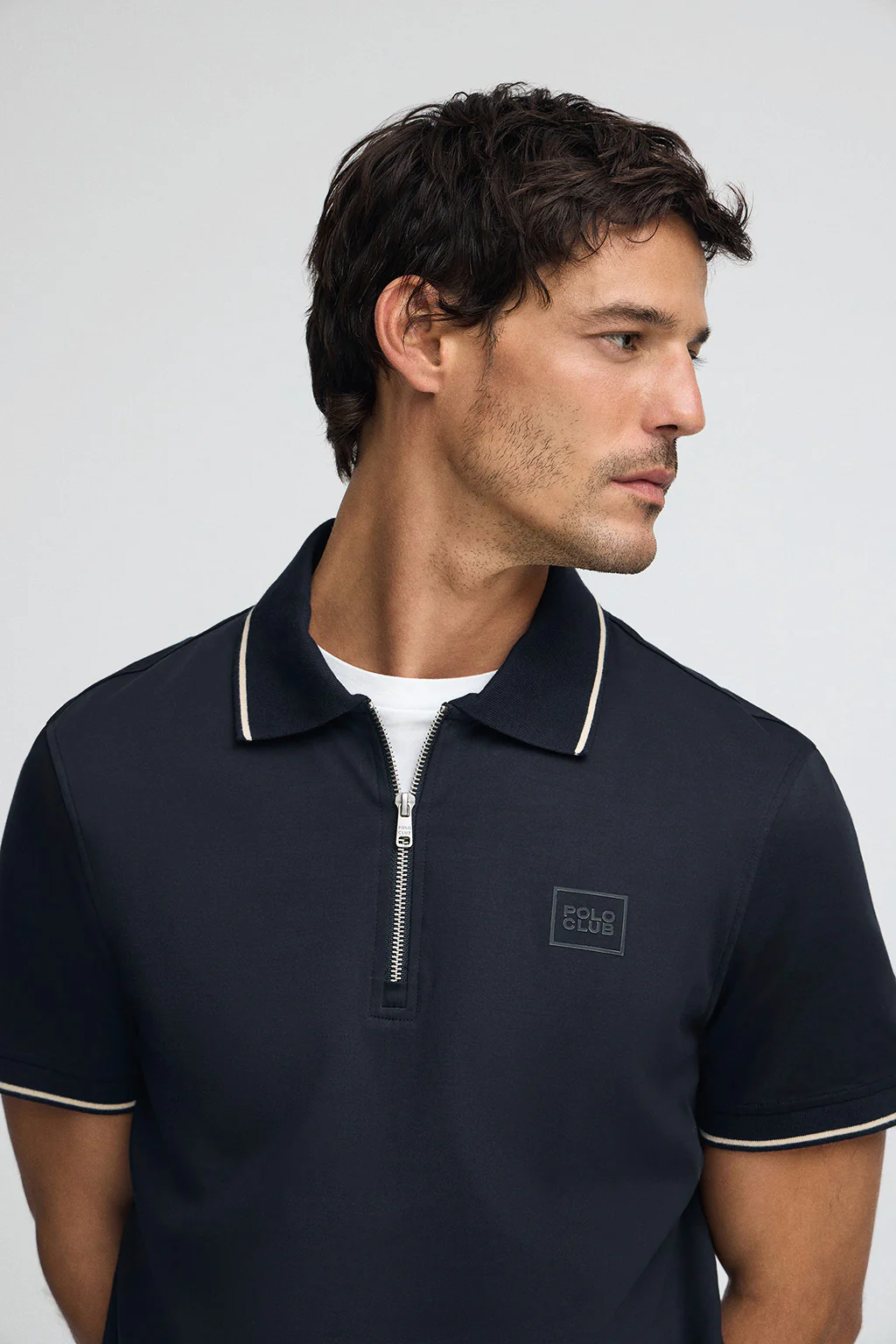Polo Perseo azul marino con parche engomado Polo Club - Image 3