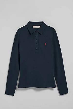 Polo Priyanka azul marino de cinco botones con bordado Rigby Go - Image 10