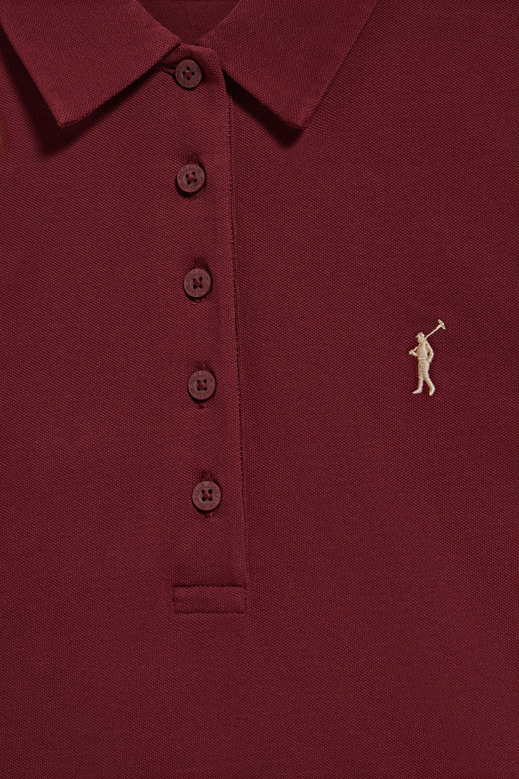 Polo Priyanka granate de cinco botones con bordado Rigby Go - Image 6
