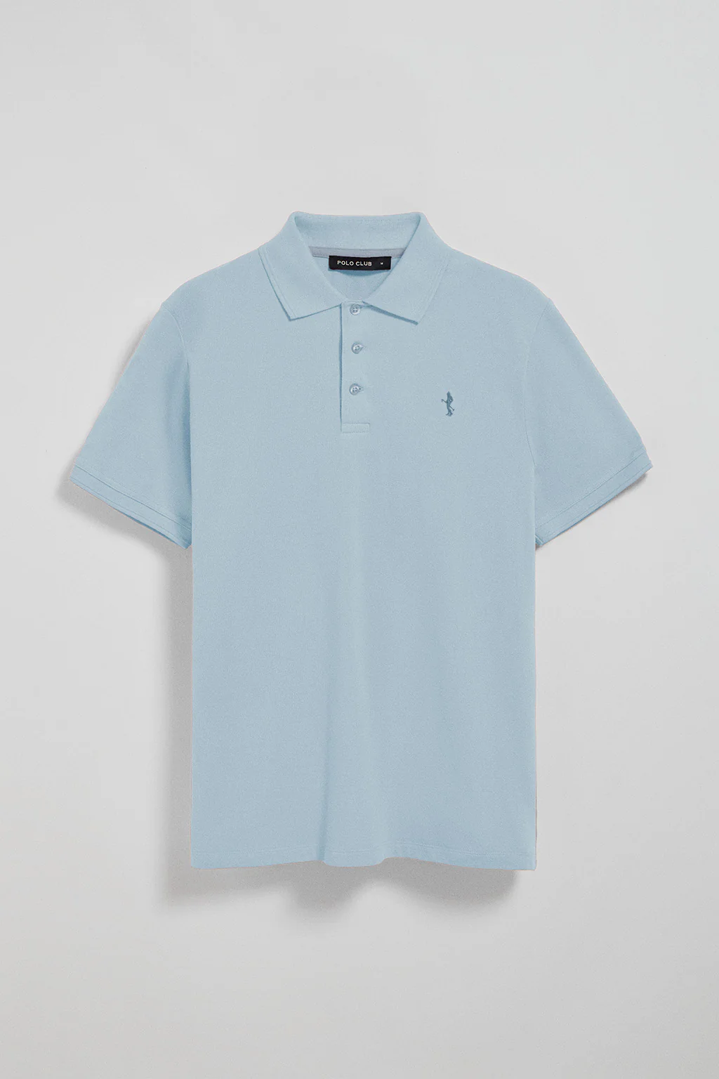 Polo azul claro de piqué de manga corta y bordado Rigby Best - Image 8