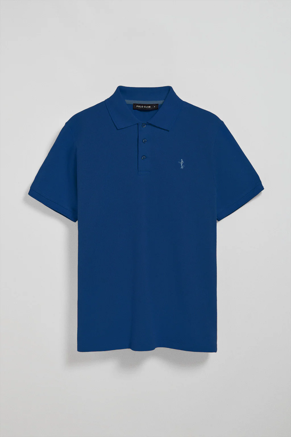 Polo azul índigo de piqué de manga corta y bordado Rigby Best - Image 5