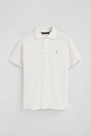 Polo blanco de piqué de manga corta y bordado Rigby Best - Image 7