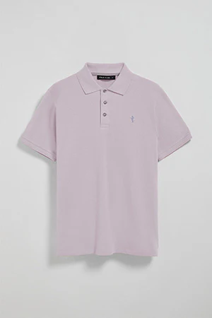 Polo color lavanda de piqué de manga corta y bordado Rigby Best - Image 6
