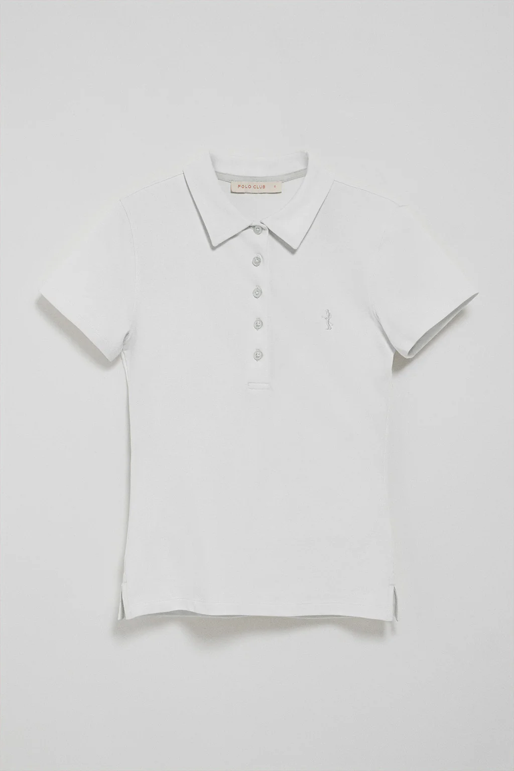 Polo blanco de manga corta de algodón y bordado Rigby Best - Image 7