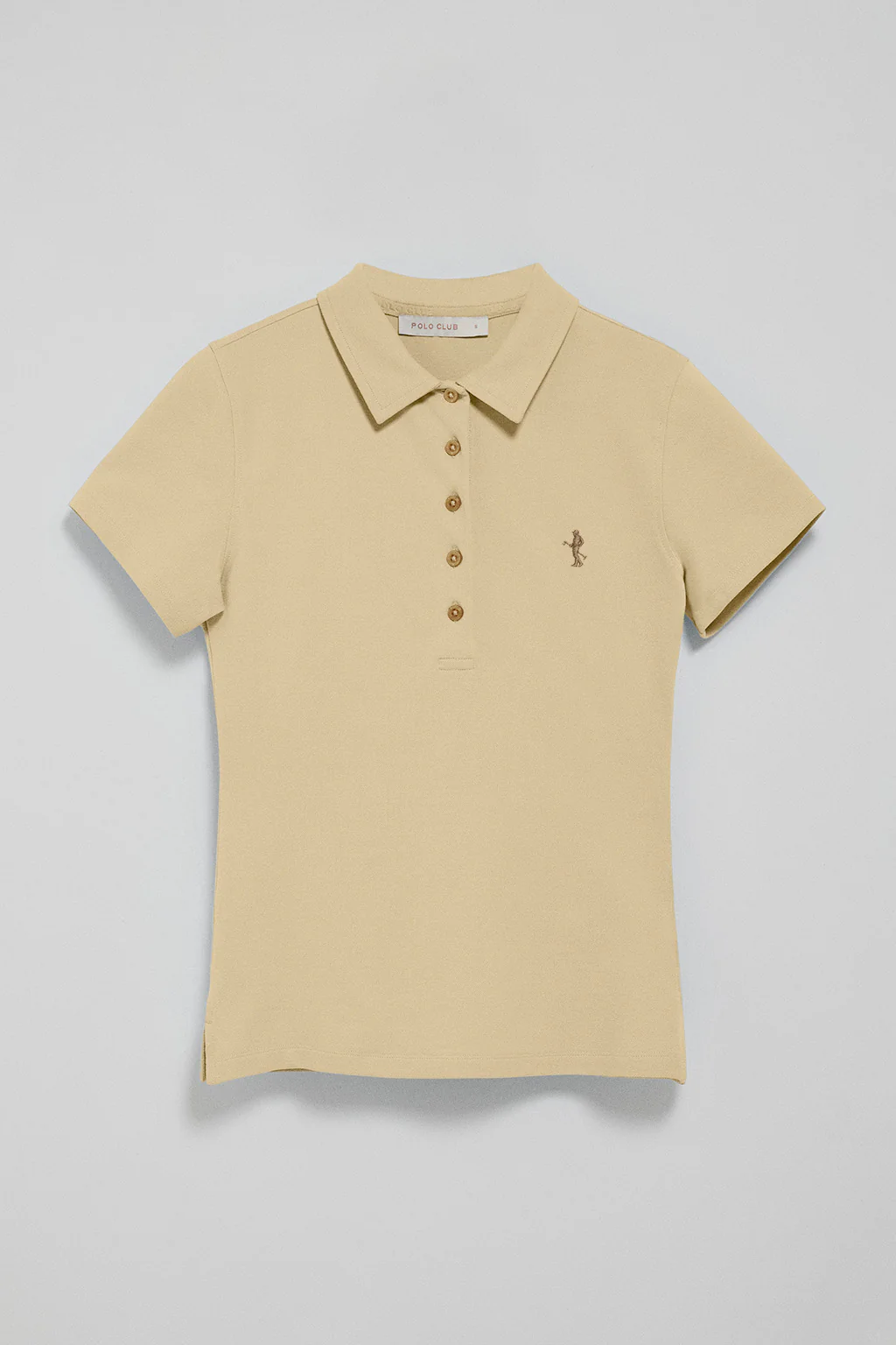 Polo color marfil de manga corta de algodón y bordado Rigby Best - Image 5