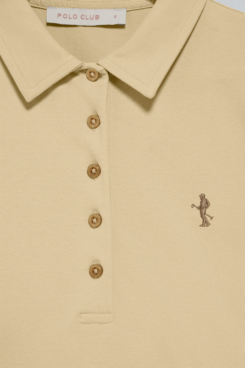 Polo color marfil de manga corta de algodón y bordado Rigby Best - Image 6