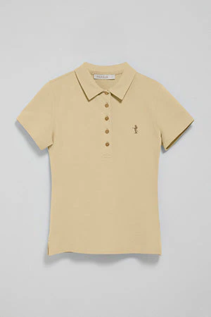 Polo color marfil de manga corta de algodón y bordado Rigby Best - Image 9