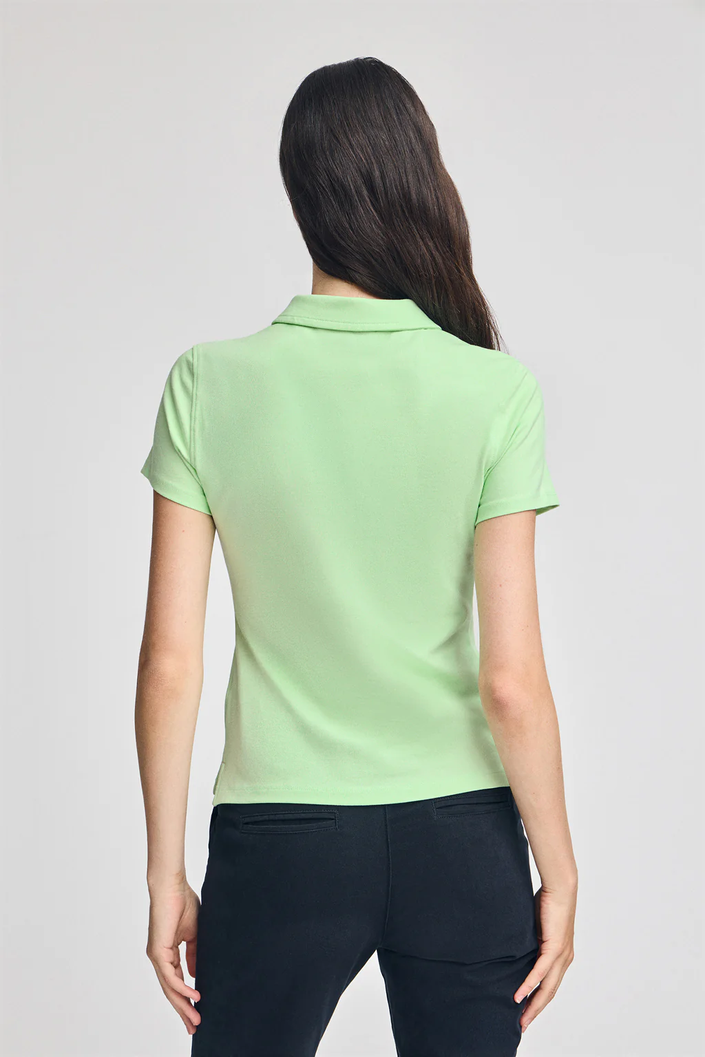 Polo color menta de manga corta de algodón y bordado Rigby Best - Image 4