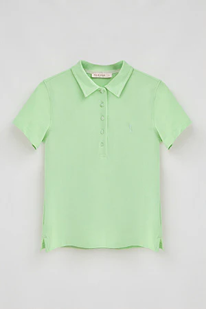 Polo color menta de manga corta de algodón y bordado Rigby Best - Image 7