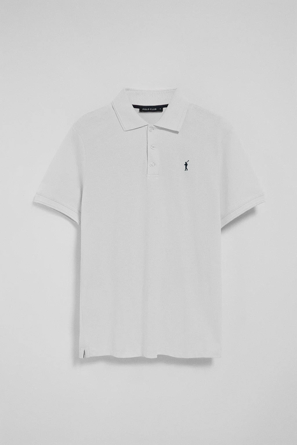 Polo de tres botones blanco con logo bordado Rigby Go - Image 9