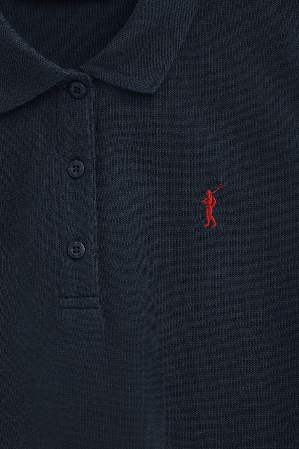 Polo azul marino de manga corta con corte regular y bordado Rigby Go - Image 6