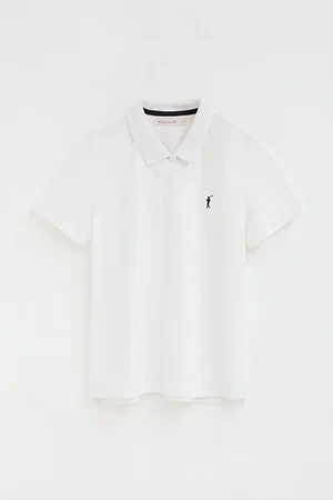 Polo blanco de corte regular con bordado Rigby Go - Image 10