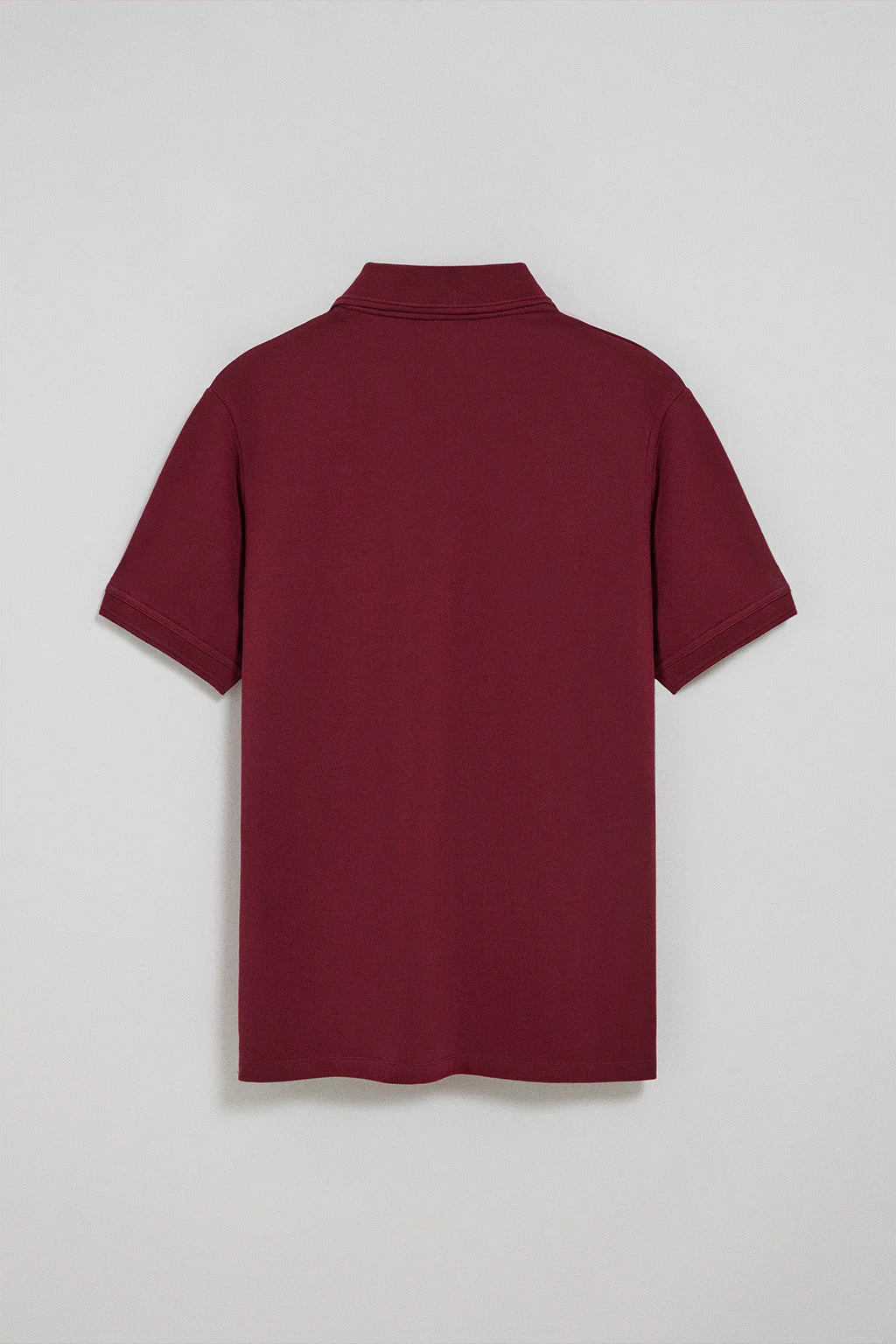 Polo de tres botones granate con logo bordado Rigby Go - Image 7