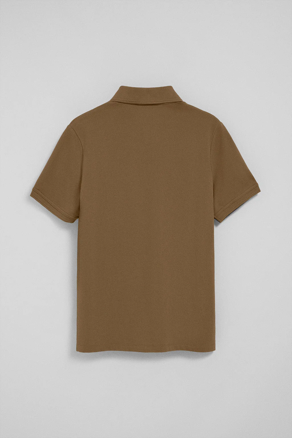 Polo de tres botones marrón con logo bordado Rigby Go - Image 7