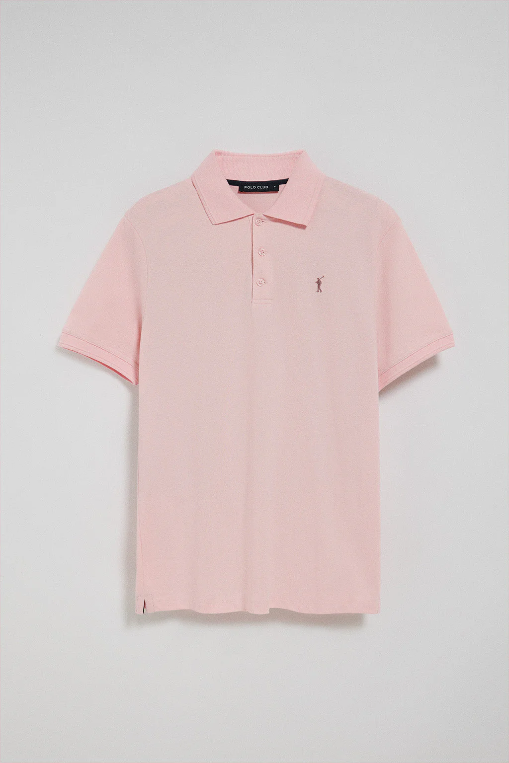 Polo de tres botones rosa vigoré con logo bordado Rigby Go - Image 5