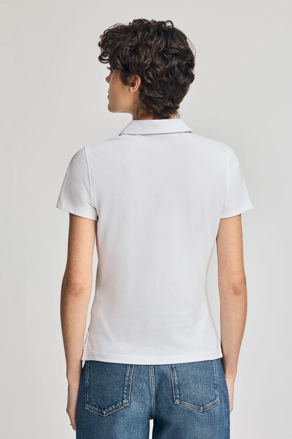 Polo Pereira blanco de cinco botones con bordado Rigby Go - Image 2