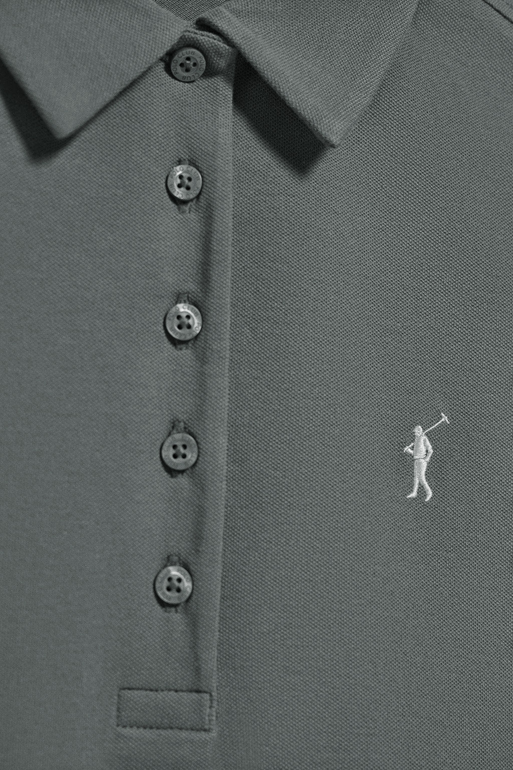 Polo Pereira gris piedra de cinco botones con bordado Rigby Go - Image 9