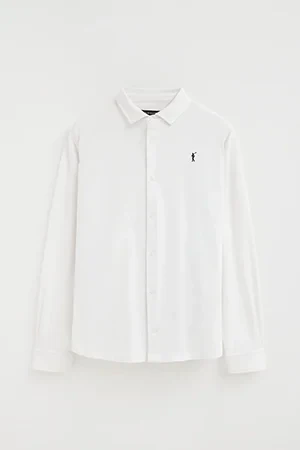 Polo blanco con abotonadura completa y bordado Rigby Go - Image 10