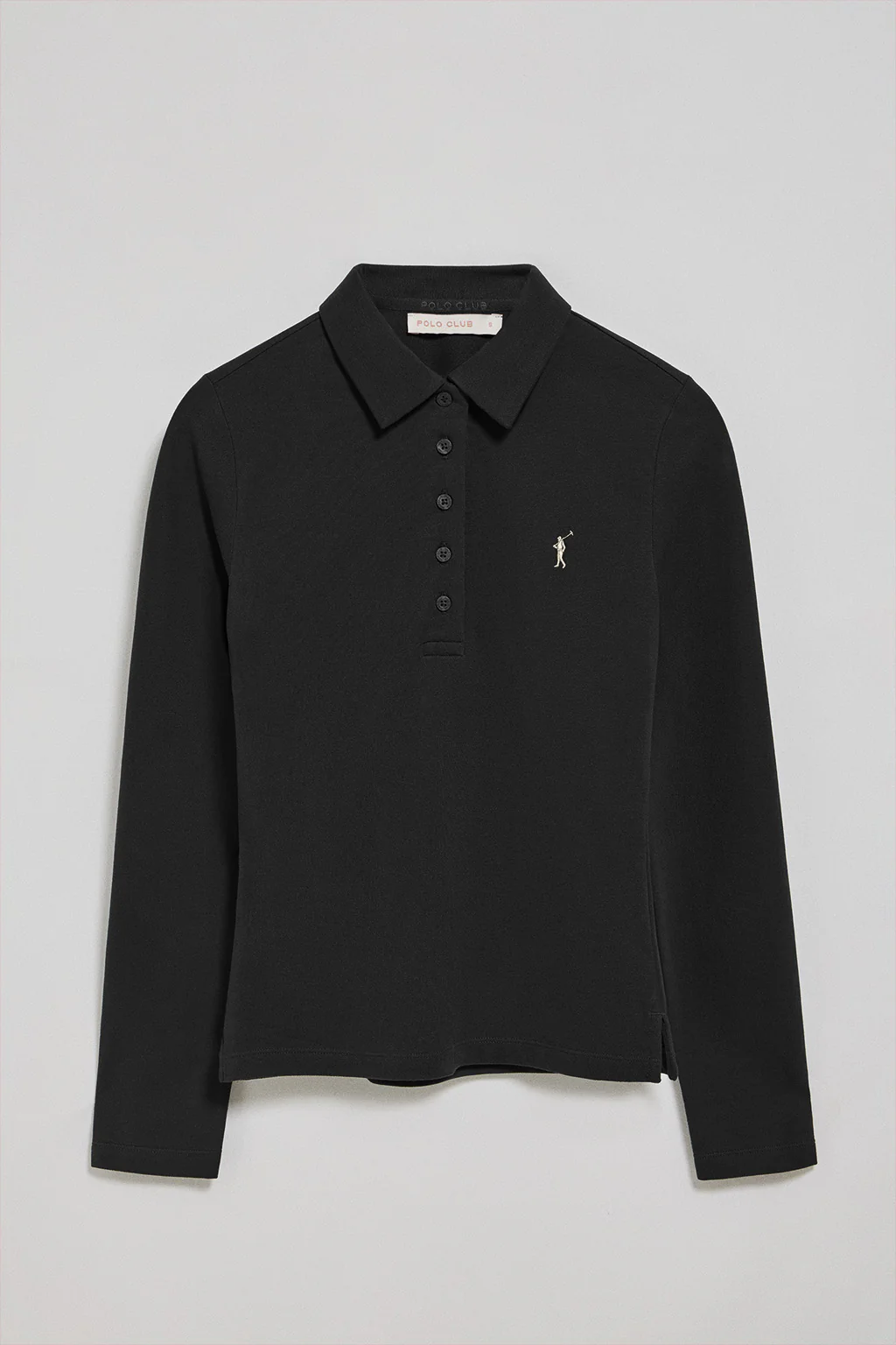 Polo Priyanka negro de cinco botones con bordado Rigby Go - Image 8