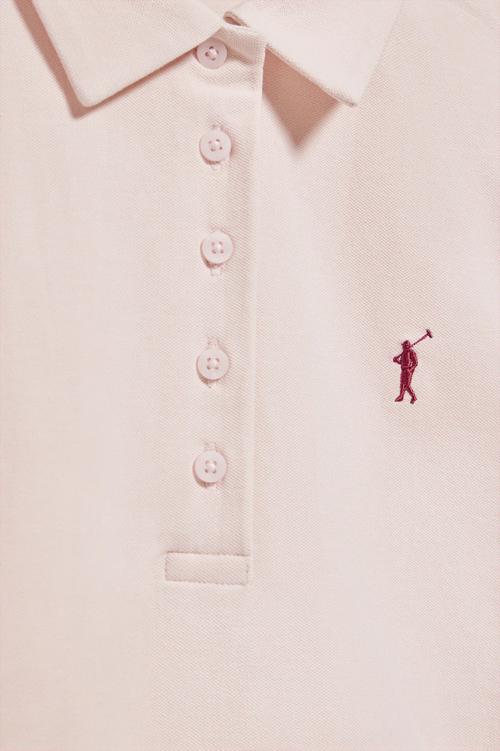 Polo Priyanka rosa de cinco botones con bordado Rigby Go - Image 6