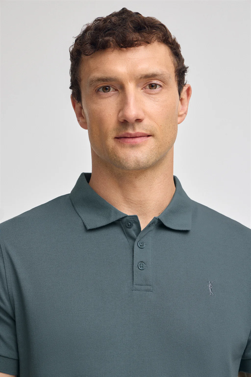 Polo azul denim con bordado Rigby Go - Image 2