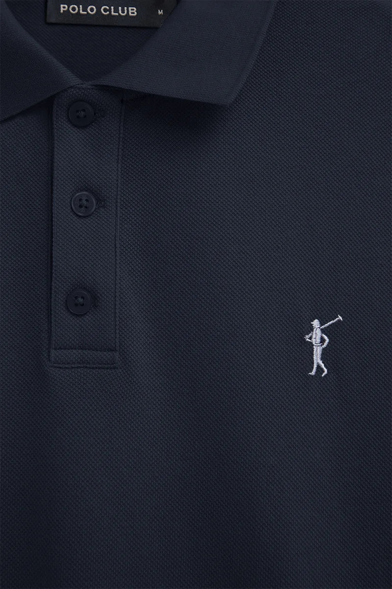 Polo cotolino azul marino con bordado Rigby Go - Image 7