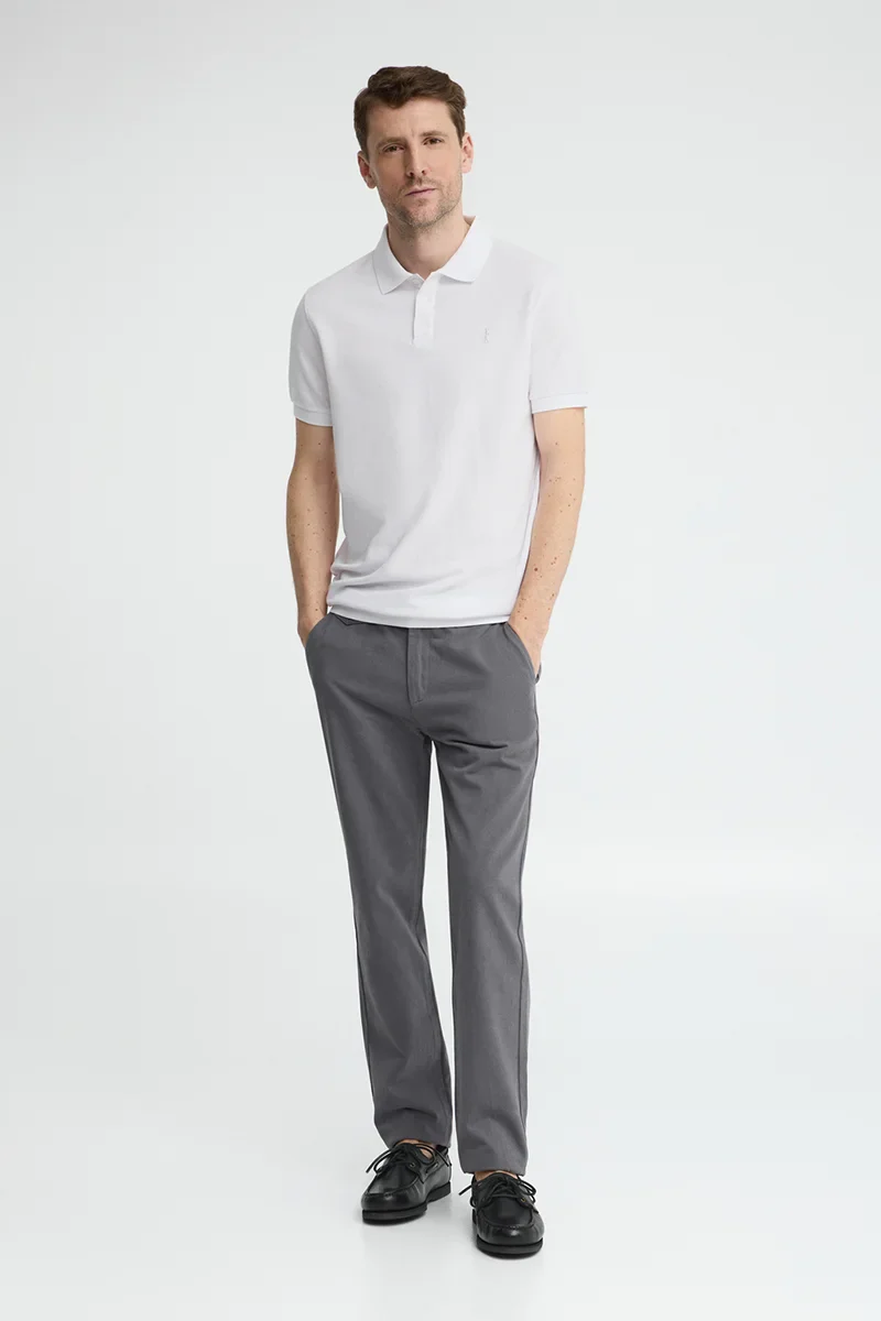 Polo cotolino blanco con bordado Rigby Go - Image 3